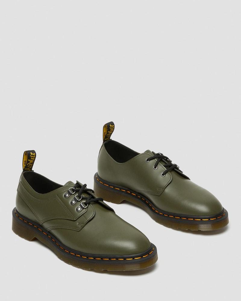 Dr Martens 1461 Verso Smooth Leren Oxford Schoenen Dames Groen | NL 419PJJ